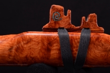 Amboyna Burl Native American Flute, Minor, Low F-4, #G40A